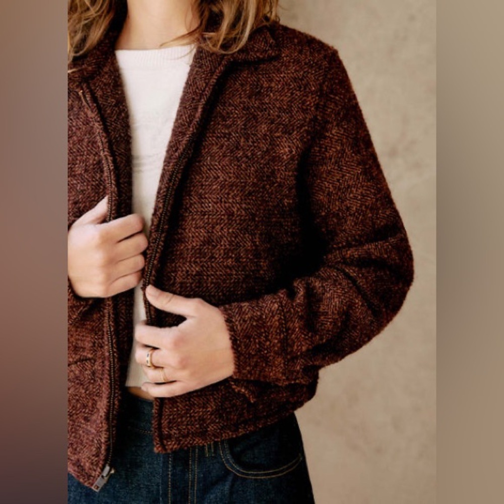 Imogene + Willie cropped wool souvenir jacket XL - Picture 2 of 16